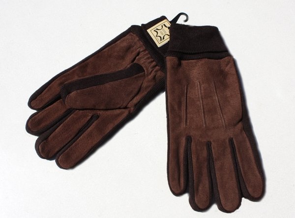 Leder Handschuhe braun